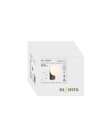 INTERLAKEN * APLIQUE IP65 G9 NEGRO